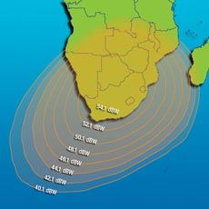 IS-12 South Africa Ku beam